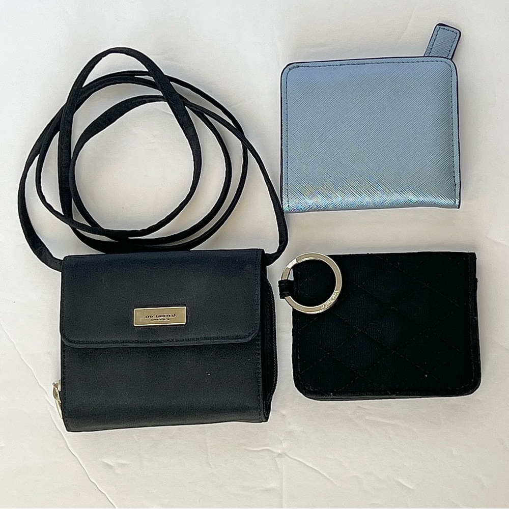 Bundle Wallets Crossbody Card Holder The limited Vera Bradly Black and Blue